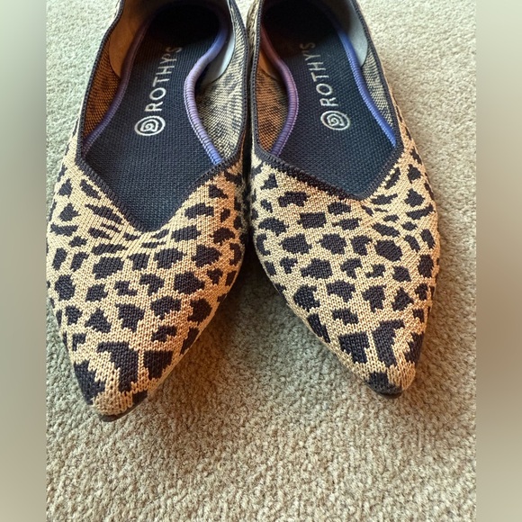 Rothy’s Léopard Print The Point Flats - Picture 5 of 7